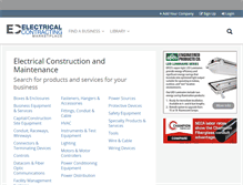 Tablet Screenshot of electricalcontractingmarketplace.com